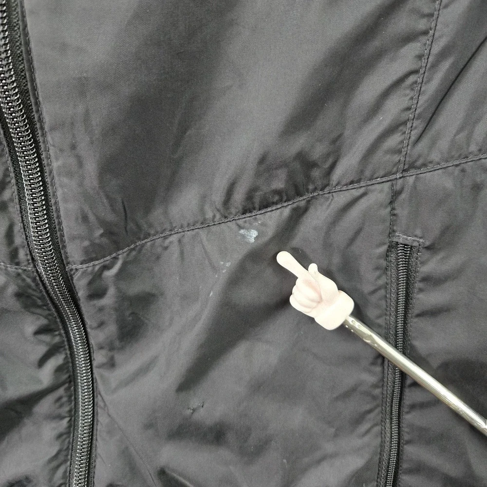 Columbia Men Jacket S Black Nylon Polyester Activewear Zipper Logo READ